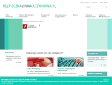 Tablet Screenshot of bezpiecznalinianaczyniowa.pl